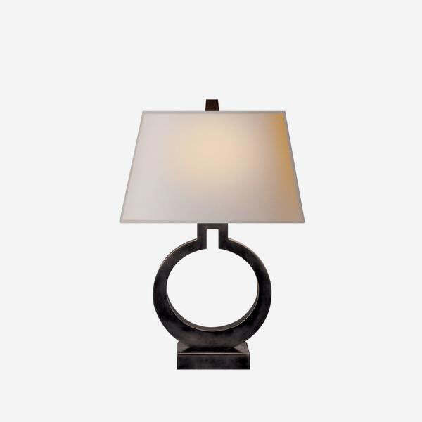 Andrew Martin Ring Form Table Lamp in Bronze / Large - image 1