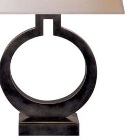 Andrew Martin Ring Form Table Lamp in Bronze / Large - thumbnail 2