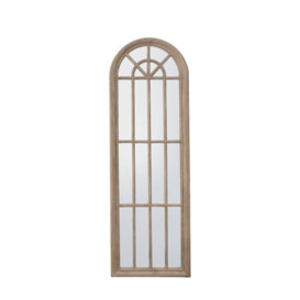 Gallery Interiors Curtis Arched Window Pane Mirror in Gold - thumbnail 1