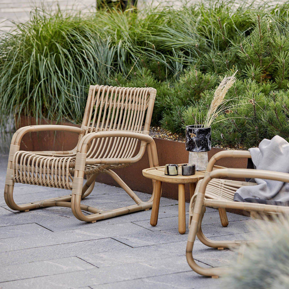 Cane-line Curve Outdoor Lounge Chair Natural