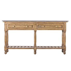 Gallery Interiors Chigwell 2 Drawer Console Table - thumbnail 1