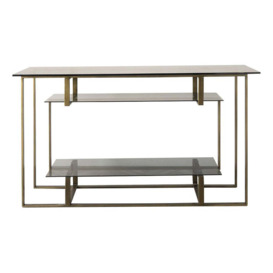 Gallery Interiors Thornton Bronze Console Table - thumbnail 1