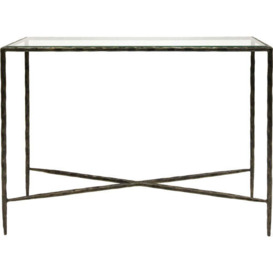 Libra Interiors Patterdale Glass Top Console Table Dark Bronze / Large - thumbnail 3