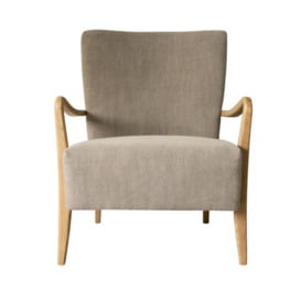 Gallery Interiors Chedworth Charcoal Occasional Chair - Outlet