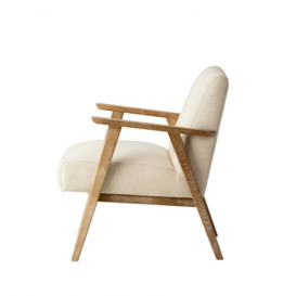 Gallery Interiors Neyland Natural Linen Occasional Chair - Outlet - thumbnail 2