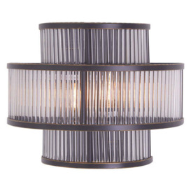Olivia's Luxe Collection - Salsa Antique 3 Tier Wall Light Black - thumbnail 1