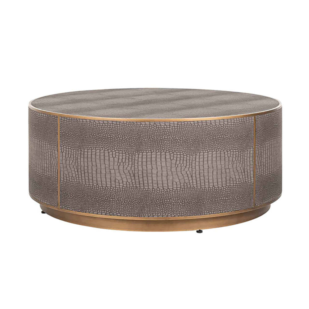 Richmond Classio Brushed Gold Round Coffee Table - image 1