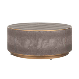 Richmond Classio Brushed Gold Round Coffee Table - thumbnail 1