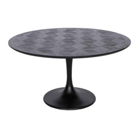 Richmond Blax 4 Seater Round Dining Table in Black - thumbnail 3