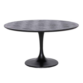Richmond Blax 4 Seater Round Dining Table in Black - thumbnail 1