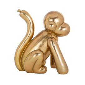 Richmond Monkey Gold Ornament - thumbnail 2