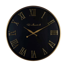 Richmond Deonne Gold Round Wall Clock