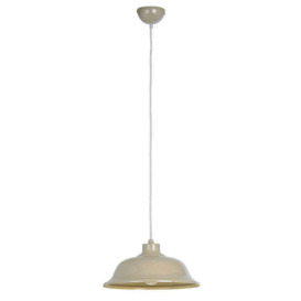 Gallery Interiors Laughton Pendant Light Country Cream - Outlet