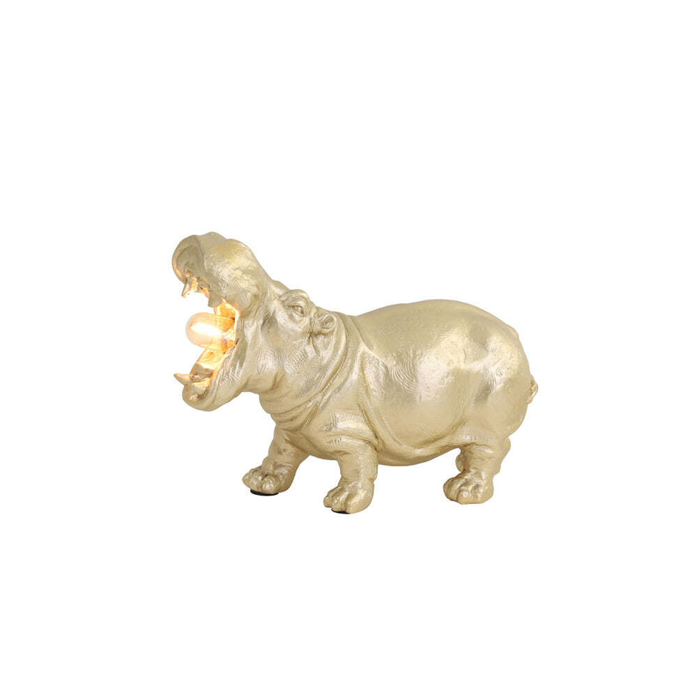 Light & Living Hippo Table Lamp Matt Gold - image 1