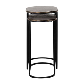 Richmond Chandon Champagne Gold And Black Nest Table - thumbnail 2