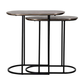 Richmond Chandon Champagne Gold And Black Nest Table - thumbnail 3