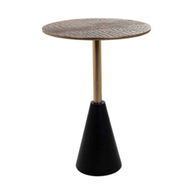 Richmond Cobra Side Table In Black And Gold / Small - thumbnail 3
