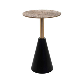 Richmond Cobra Side Table In Black And Gold / Small - thumbnail 2