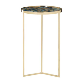 Olivia's Boutique Hotel Collection - Blue Agate Side Table - thumbnail 1