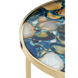 Olivia's Boutique Hotel Collection - Blue Agate Side Table - thumbnail 2