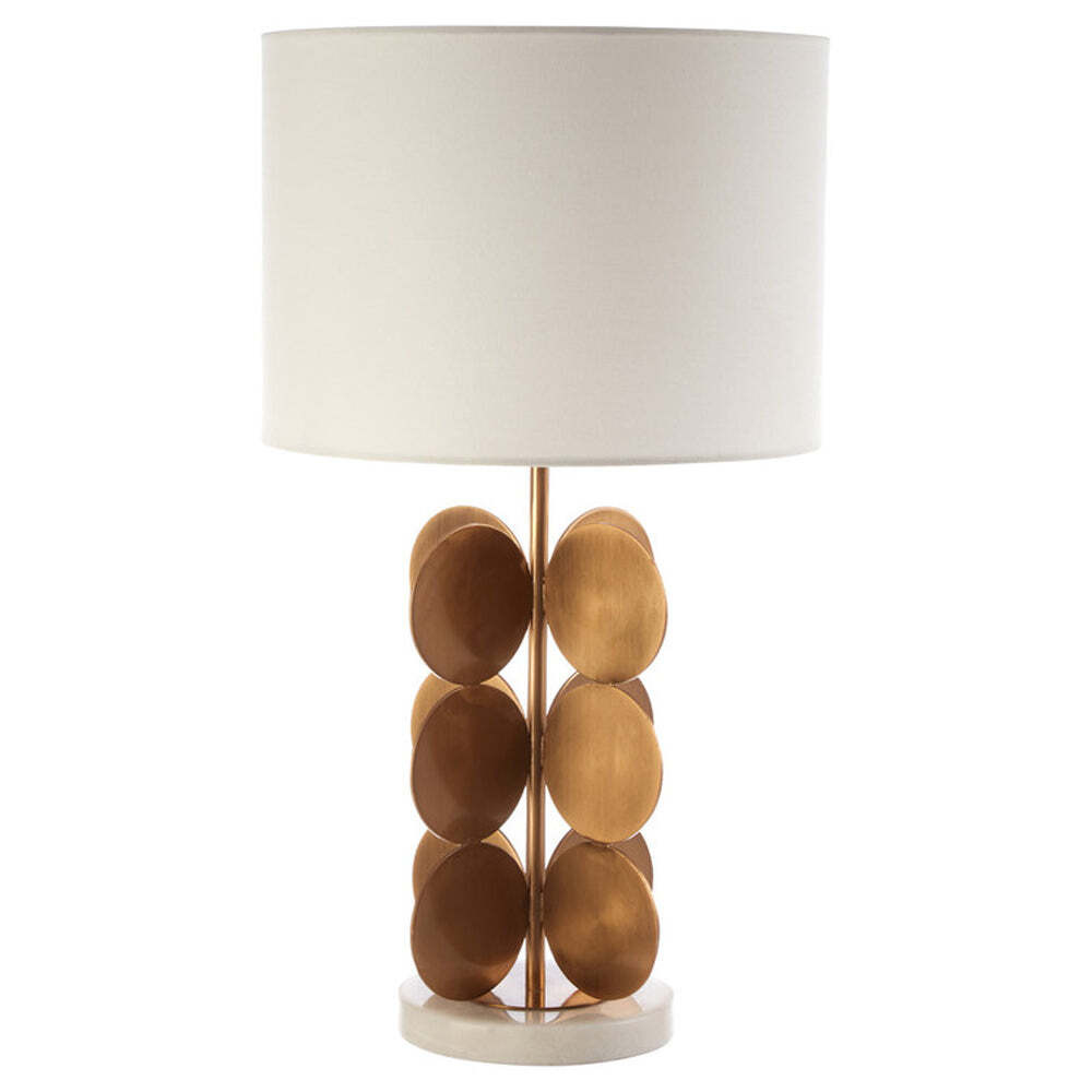 Olivia's Boutique Hotel Collection - Gold Disc Table Lamp - image 1