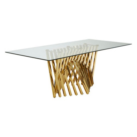 Olivia's Luxe Collection - Areo Gold Dining Table - thumbnail 1