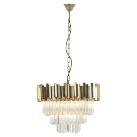 Olivia's Luxe Collection - Penny Silver Chandelier Small - thumbnail 2