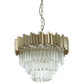 Olivia's Luxe Collection - Penny Silver Chandelier Small - thumbnail 1