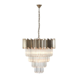 Olivia's Luxe Collection - Penny Silver Chandelier Large - thumbnail 3