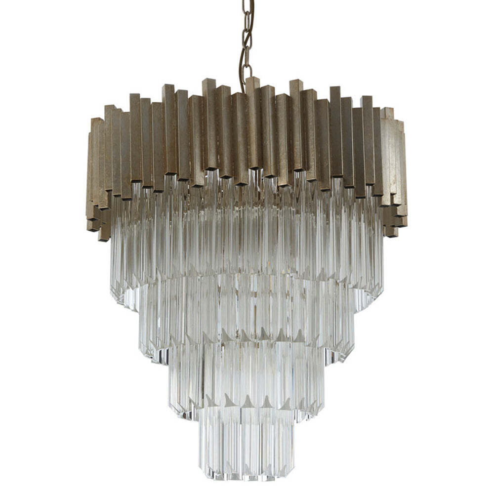 Olivia's Luxe Collection - Penny Silver Chandelier Large - image 1
