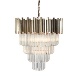 Olivia's Luxe Collection - Penny Silver Chandelier Large - thumbnail 2