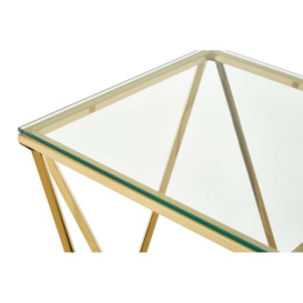 Olivia's Luxe Collection - Twist Gold Side Table - thumbnail 2