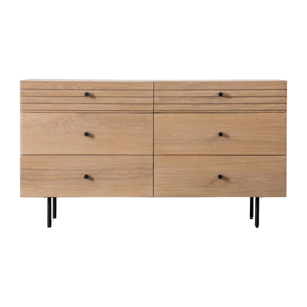 Gallery Interiors Okayama 6 Drawer Chest in Natural - image 1