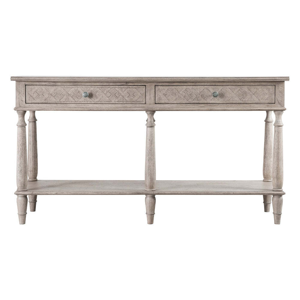 Gallery Interiors Mustique 2 Drawer Console Table Natural - image 1