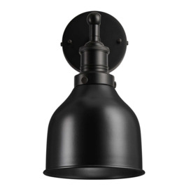 Industville Brooklyn 7 Inch Cone Wall Light / Black and Copper Holder - thumbnail 3