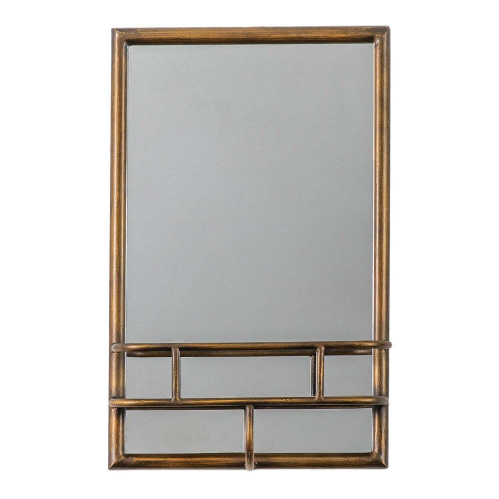 Gallery Interiors Isaac Rectangle Mirror Bronze - image 1