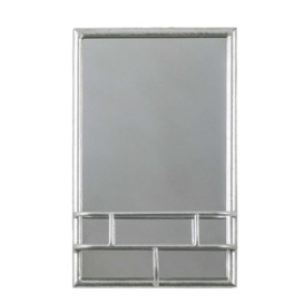 Gallery Interiors Isaac Rectangle Mirror Silver