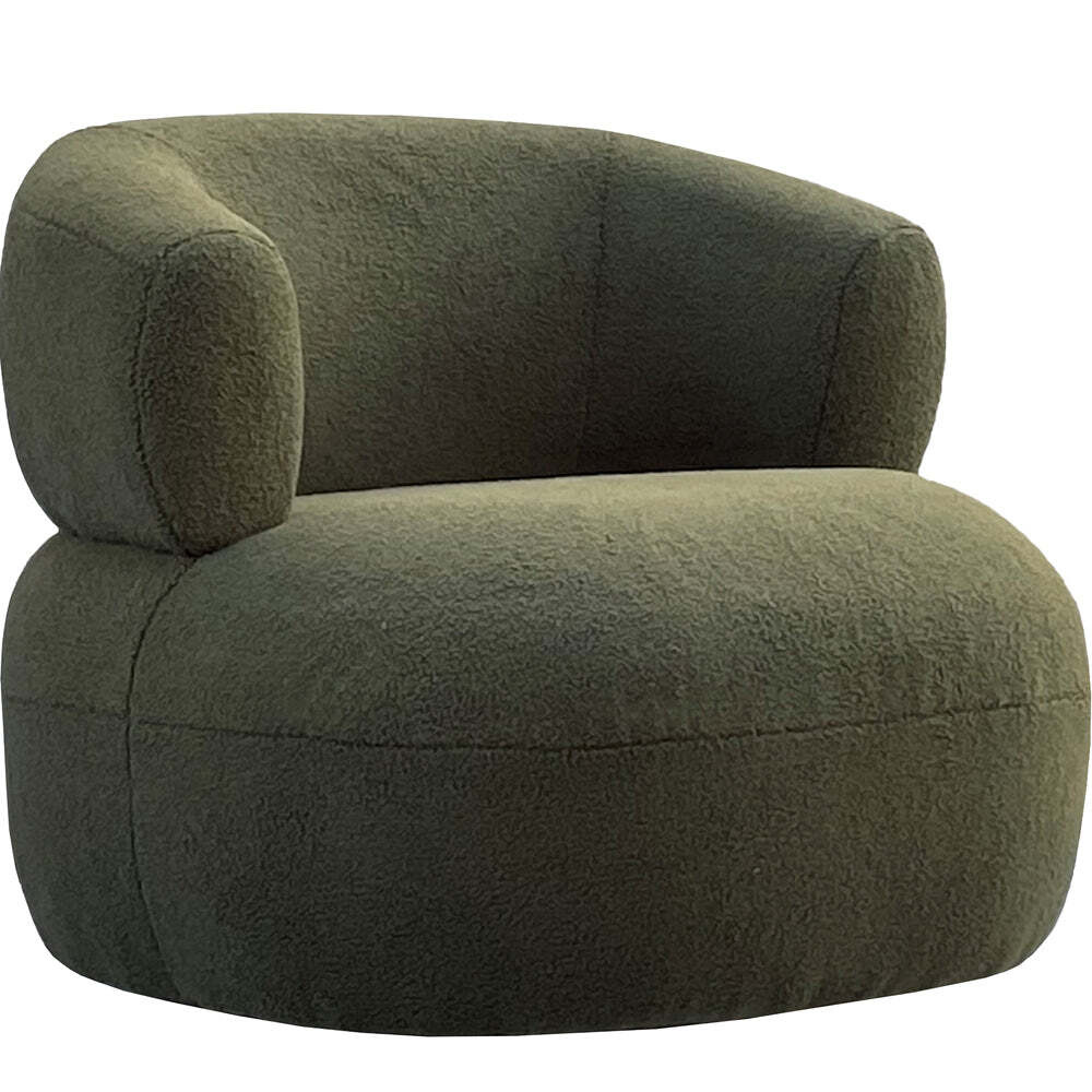 Libra Interiors Luna Occasional Chair in Green - image 1