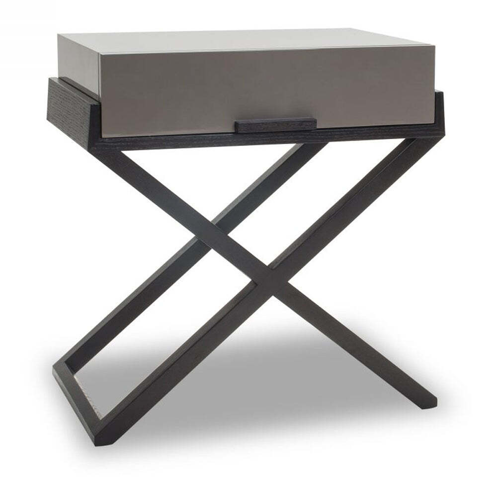 Liang & Eimil Boston Bedside Table Taupe Grey - image 1