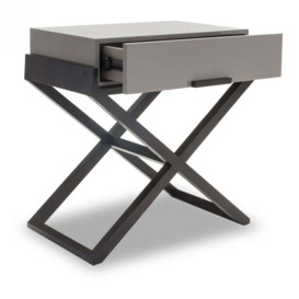 Liang & Eimil Boston Bedside Table Taupe Grey - thumbnail 3