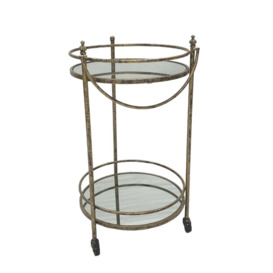 Mindy Brownes Cleo Bar Trolley in Antique Gold