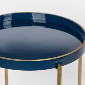Olivia's Nordic Living Collection - Carmen Side Table in Blue - thumbnail 3
