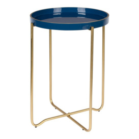 Olivia's Nordic Living Collection - Carmen Side Table in Blue - thumbnail 1