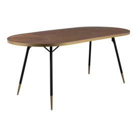 Olivia's Nordic Living Collection - Daven Oval Dining Table in Brown - thumbnail 2
