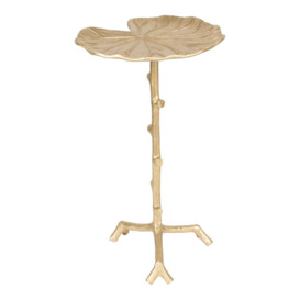 Olivia's Nordic Living Collection - Linne Side Table in Gold