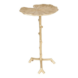 Olivia's Nordic Living Collection - Linne Side Table in Gold - thumbnail 1