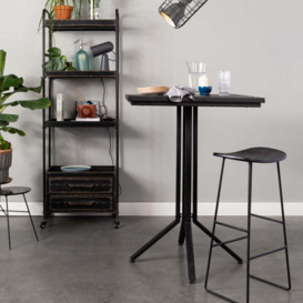 Olivia's Nordic Living Collection - Mikkel Sqaure Bar Table in Black