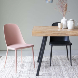 Olivia's Nordic Living Collection - Set of 2 Pascal Dining Chairs in Pink - thumbnail 2