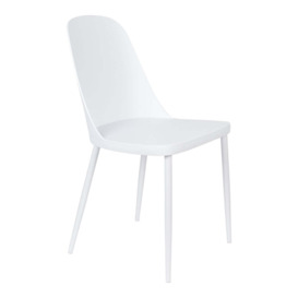 Olivia's Nordic Living Collection - Set of 2 Pascal Dining Chairs in White - thumbnail 1