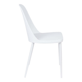 Olivia's Nordic Living Collection - Set of 2 Pascal Dining Chairs in White - thumbnail 3